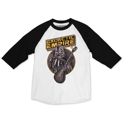 Buy – Galactic Empire "Dark Vader" Raglan – Metal Band & Music Merch – Massacre Merch