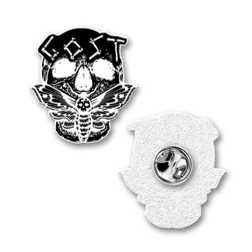Buy – Gost "Skull Moth" Pin – Metal Band & Music Merch – Massacre Merch