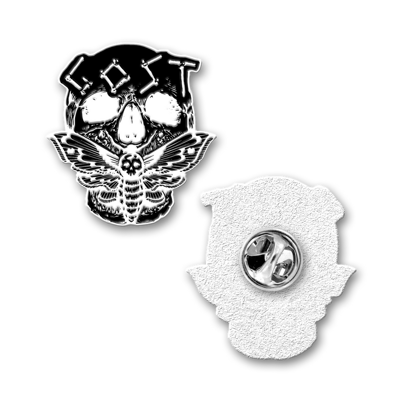Buy – Gost "Skull Moth" Pin – Metal Band & Music Merch – Massacre Merch