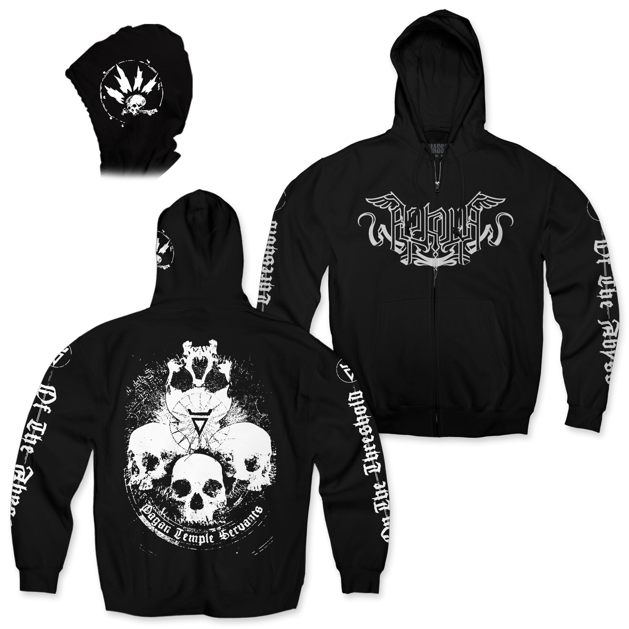 Arkona "Zipper Skulls" Zip-Up Hoodie