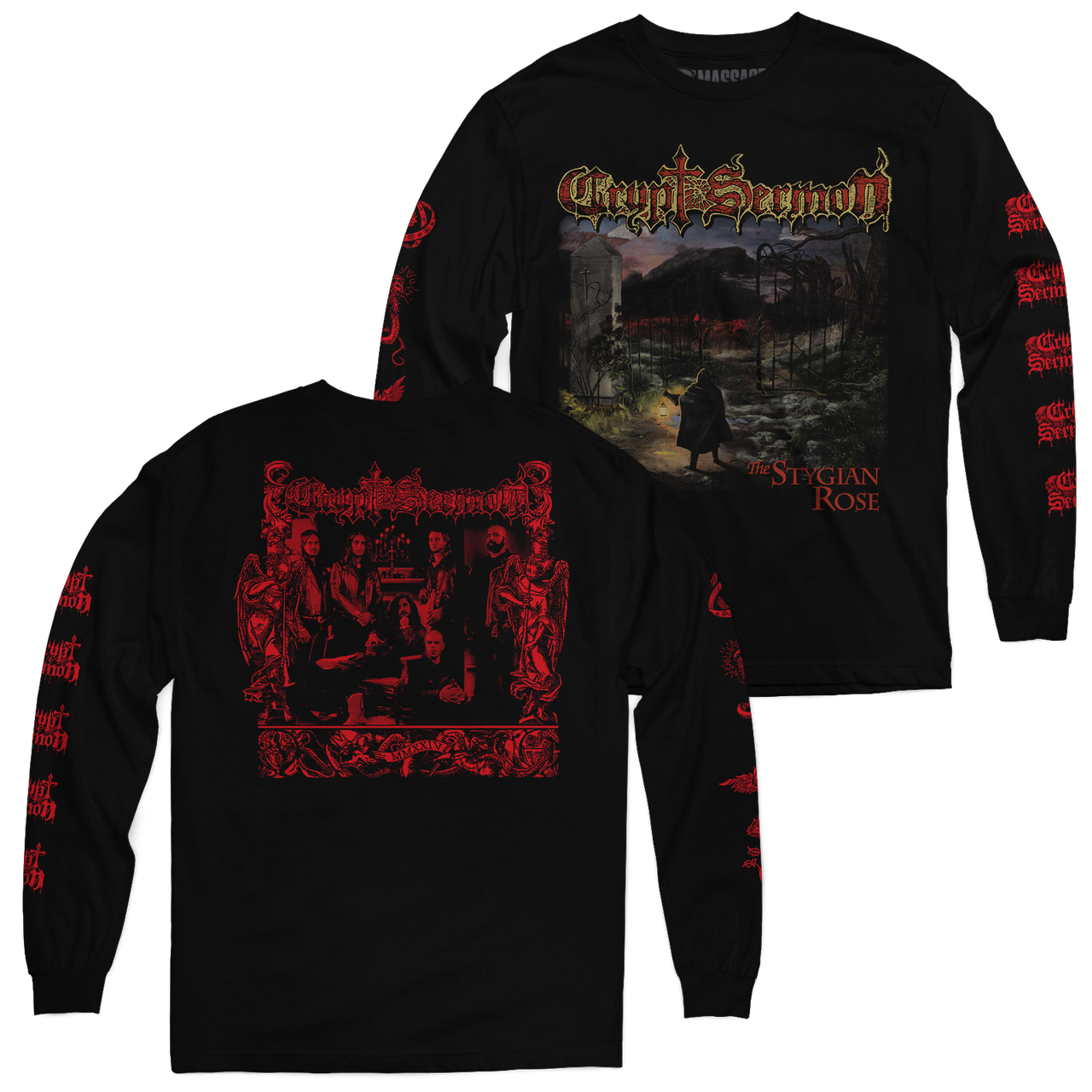 Crypt Sermon "Stygian Rose" Long Sleeve