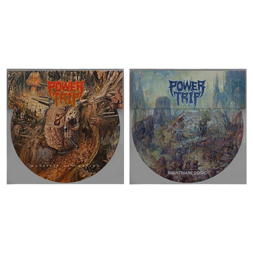 Power Trip "Manifest Decimation/Nightmare Logic" 12" Picture Disc Set Vinyl
