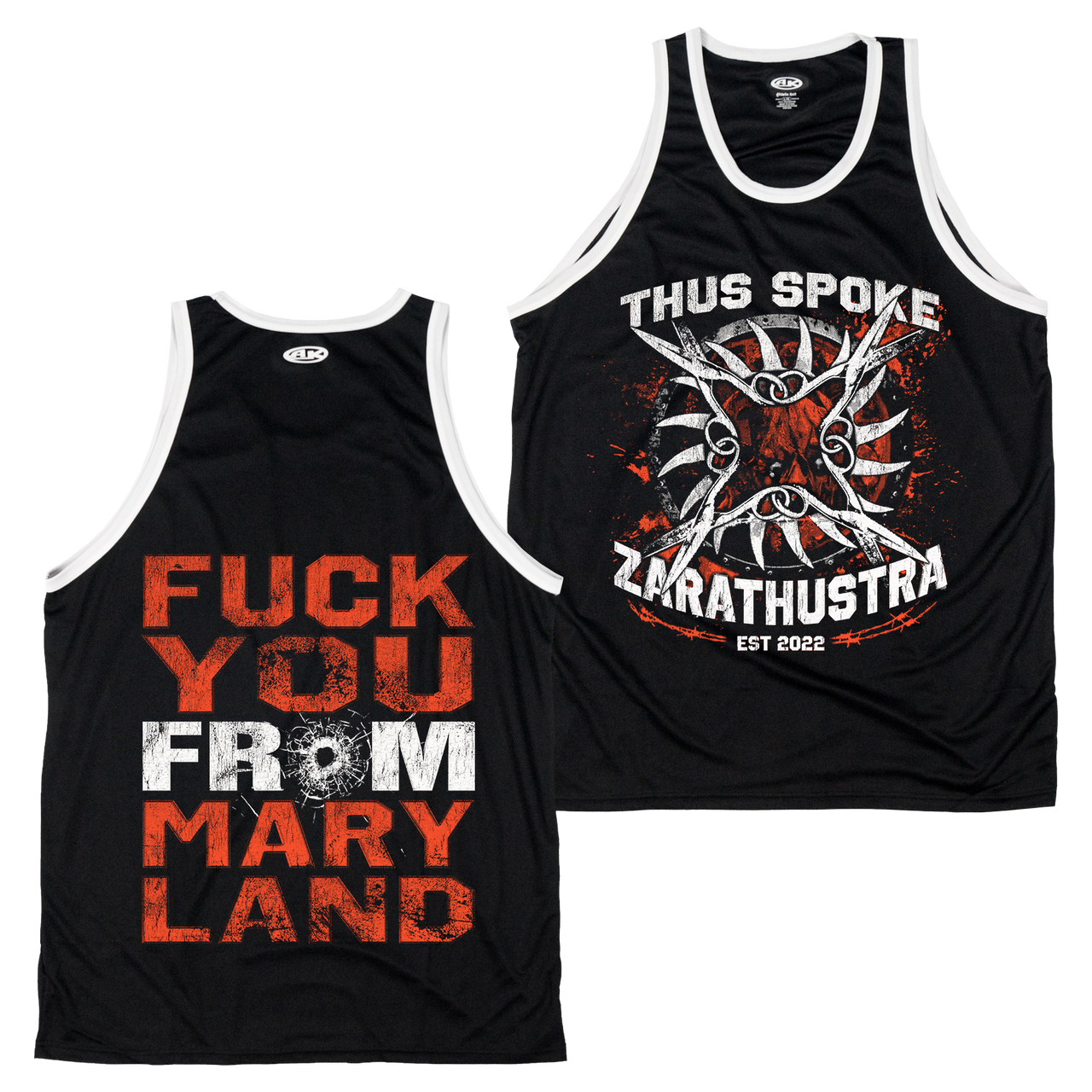 Thus Spoke Zarathustra "Bullet Hole" Basketball Jersey