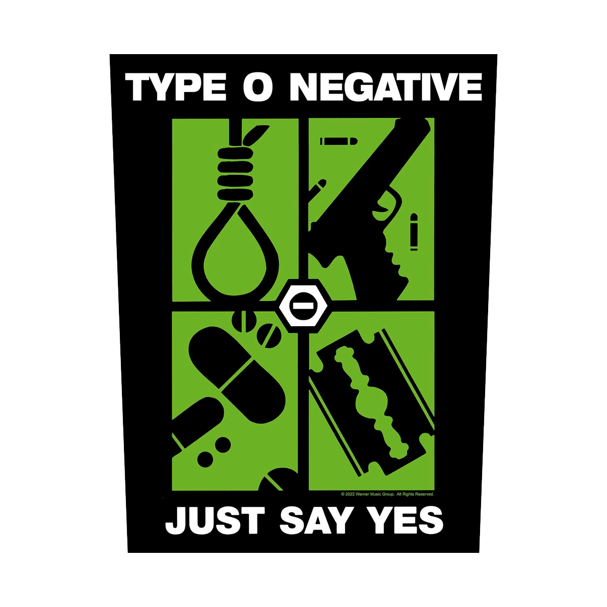 Type O Negative "Just Say Yes" Back Patch