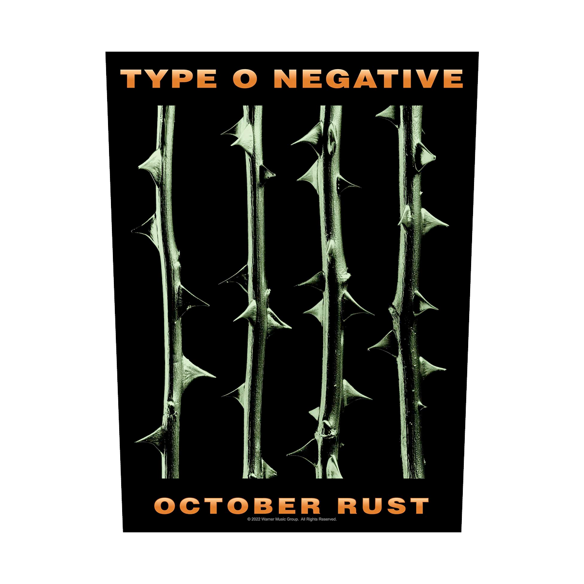 Type O Negative "October Rust" Back Patch