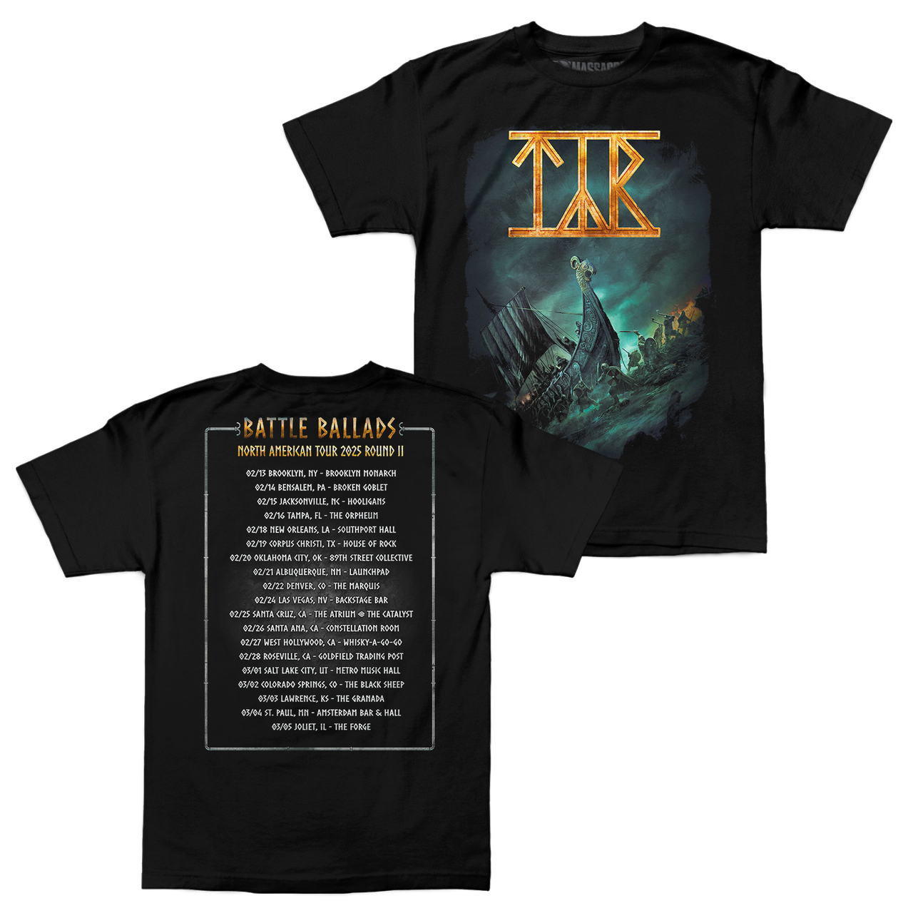 Tyr "Battle Ballads 2025 Tour" Shirt