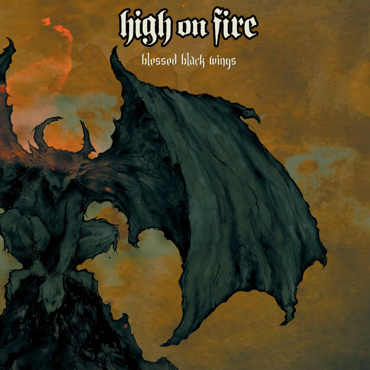 Buy – High on Fire "Blessed Black Wings" 2x12" – Metal Band & Music Merch – Massacre Merch