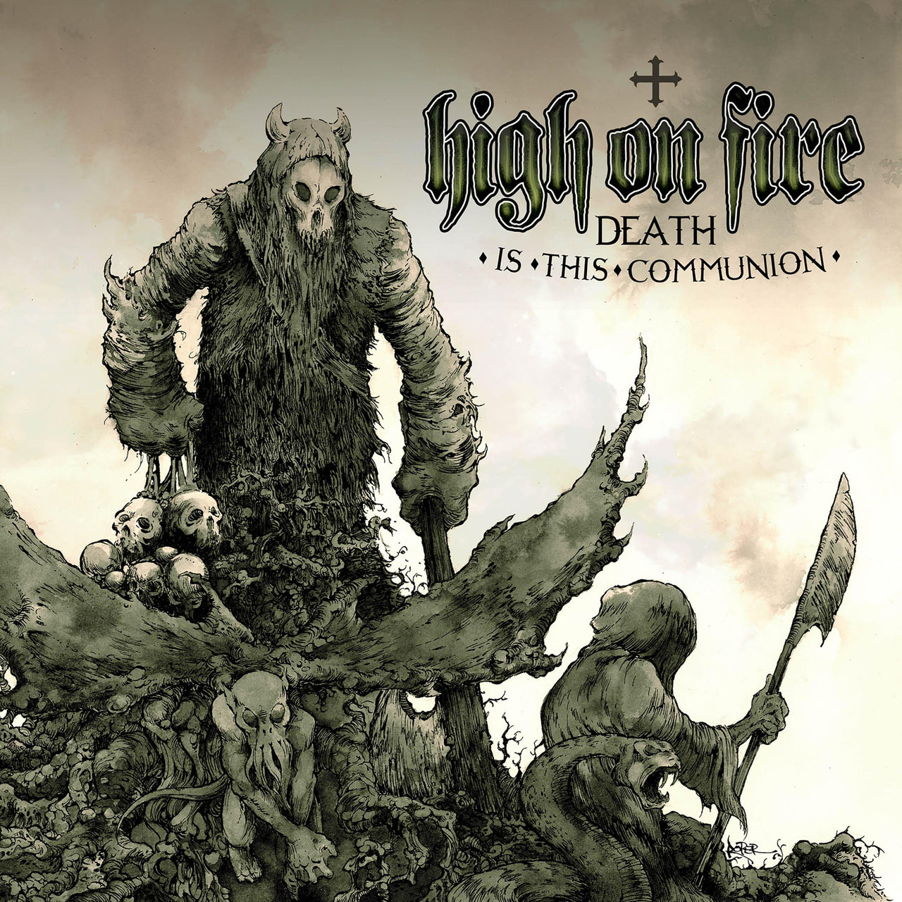 Buy – High on Fire "Death is This Communion" 2x12" – Metal Band & Music Merch – Massacre Merch