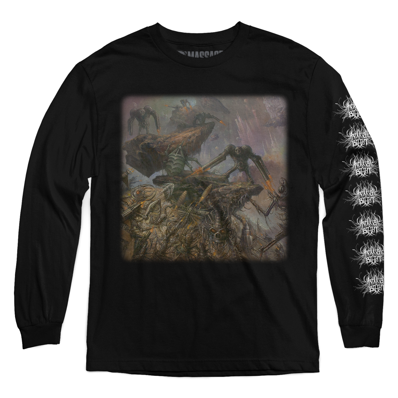 Buy – Artificial Brain "Cyborg Zombie" Long Sleeve – Metal Band & Music Merch – Massacre Merch