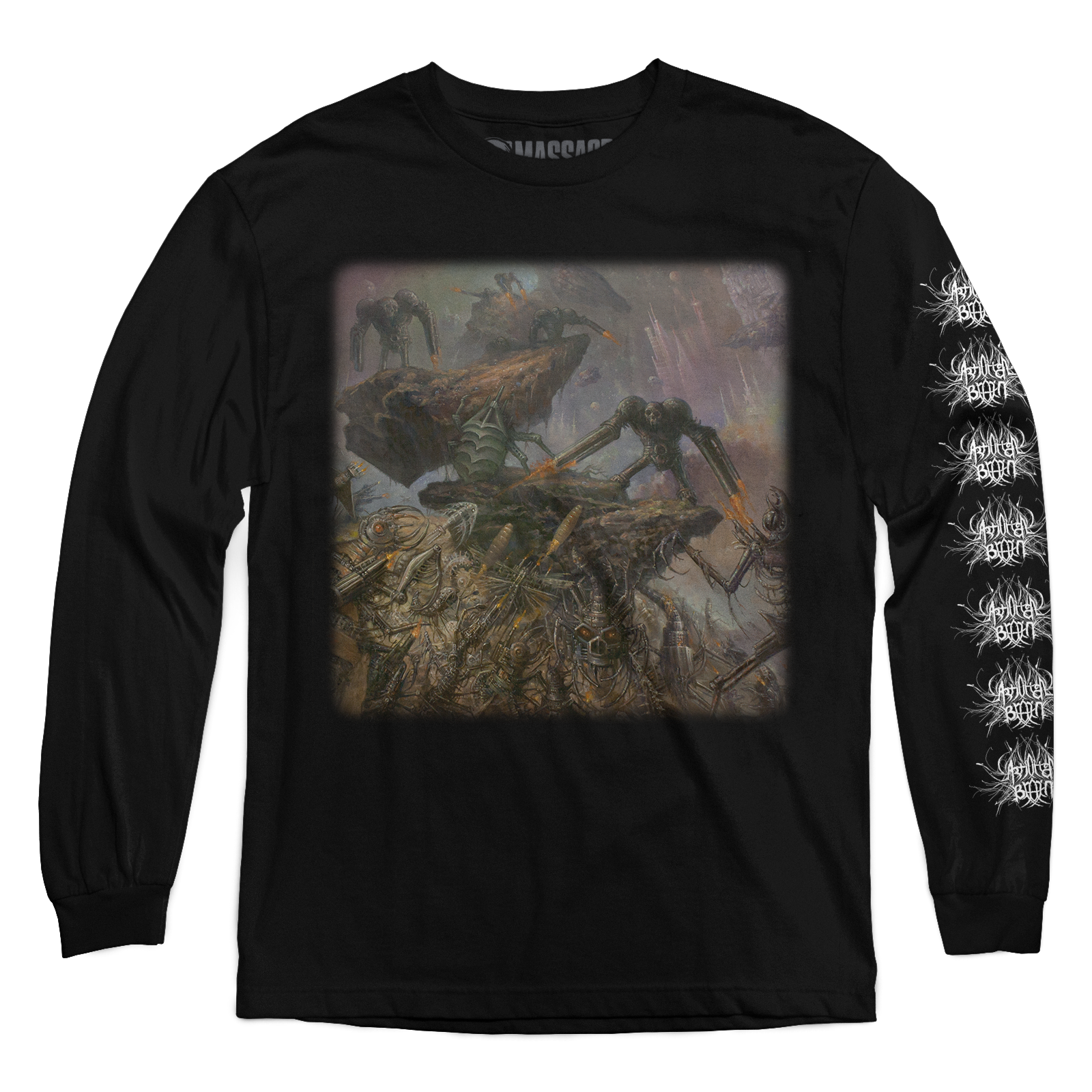 Buy – Artificial Brain "Cyborg Zombie" Long Sleeve – Metal Band & Music Merch – Massacre Merch