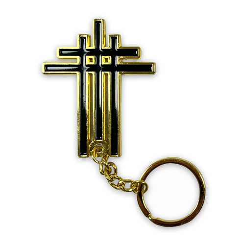 Behemoth "Triumviratus Cross" Gold Keychain
