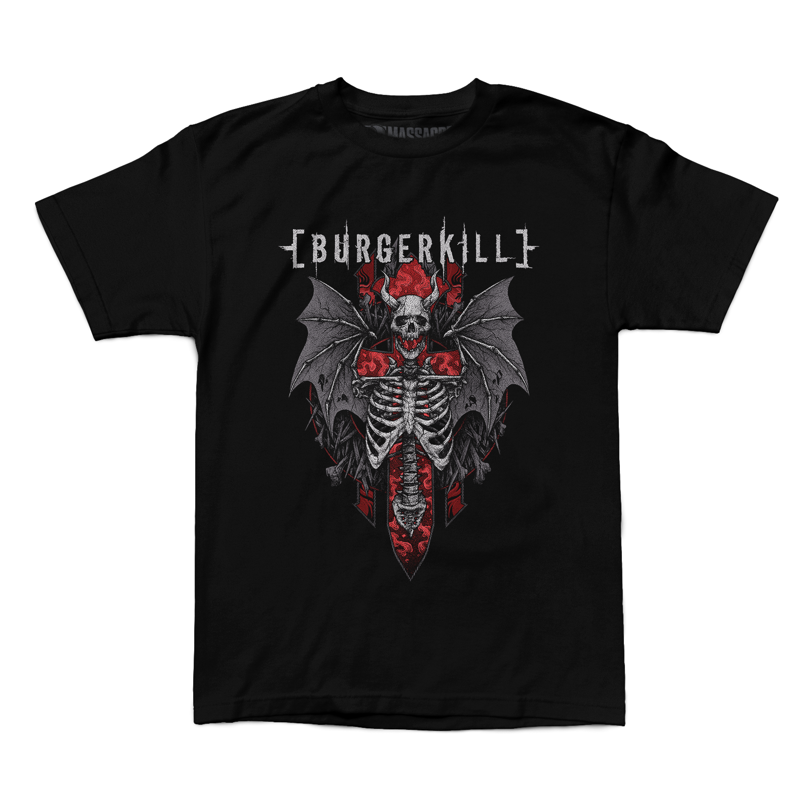 Buy – Burgerkill "Skeleton Wings" Shirt – Metal Band & Music Merch – Massacre Merch