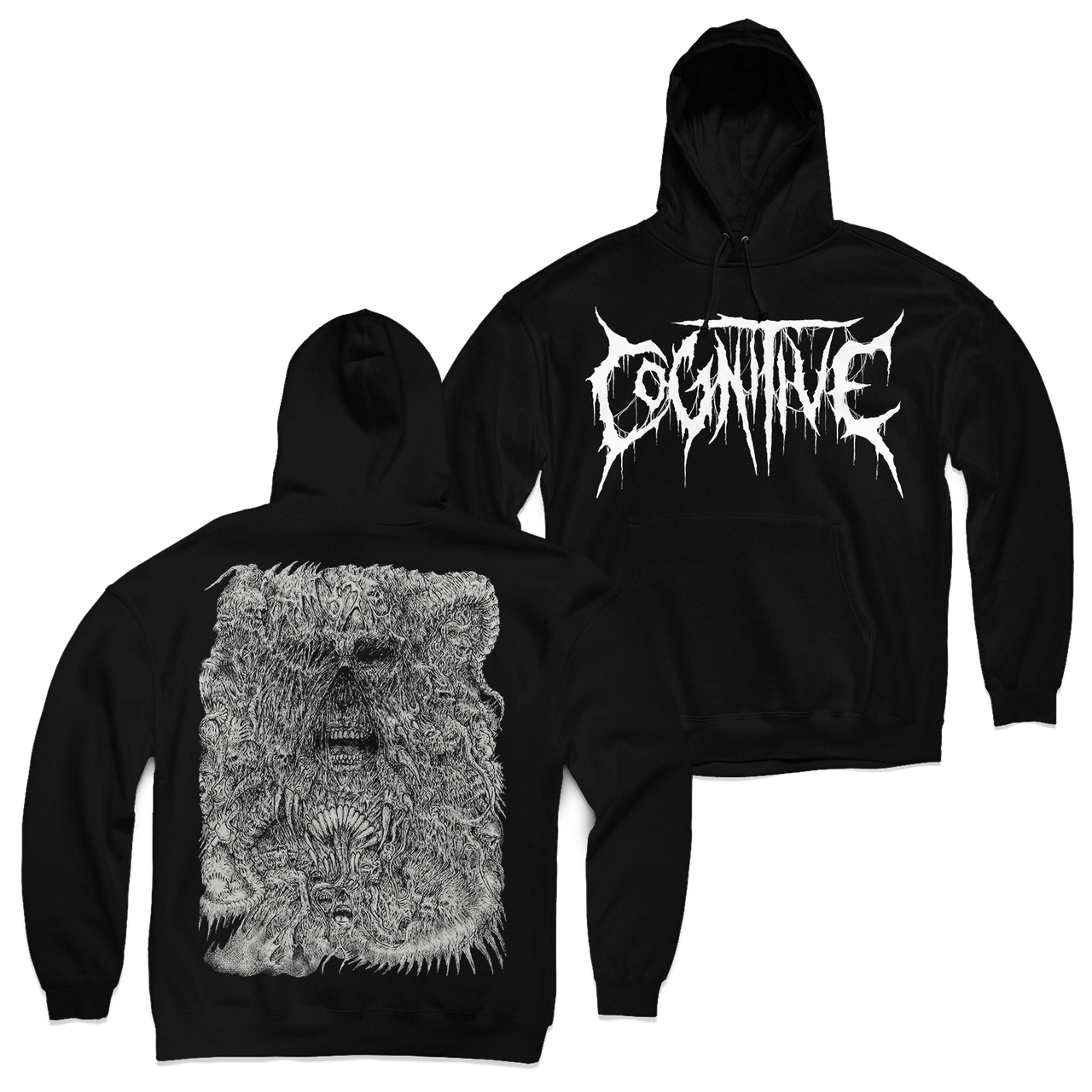 Buy – Cognitive "Skull Razor" Hoodie – Metal Band & Music Merch – Massacre Merch