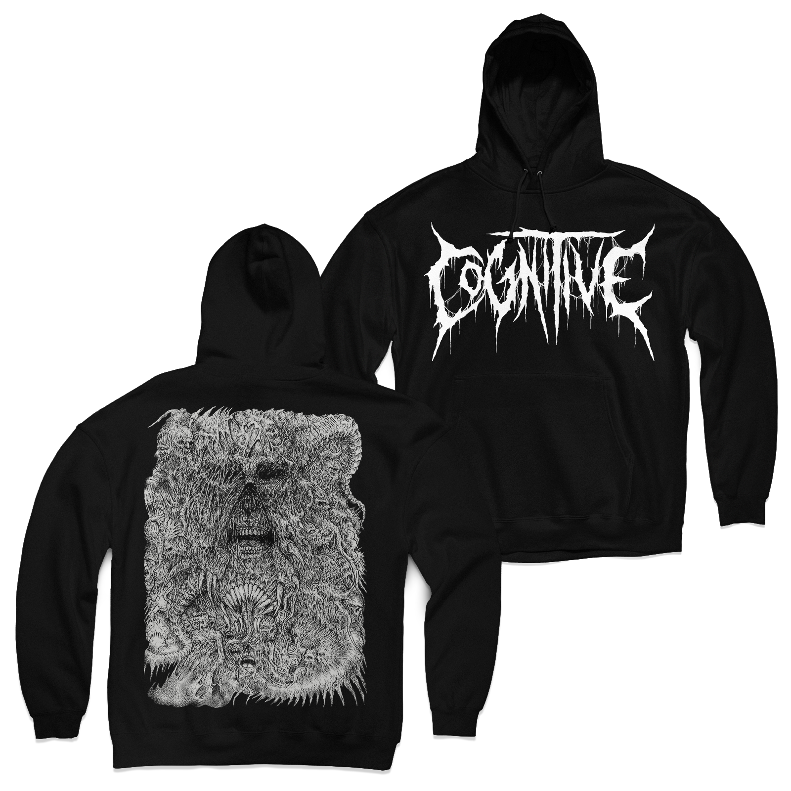 Buy – Cognitive "Skull Razor" Hoodie – Metal Band & Music Merch – Massacre Merch