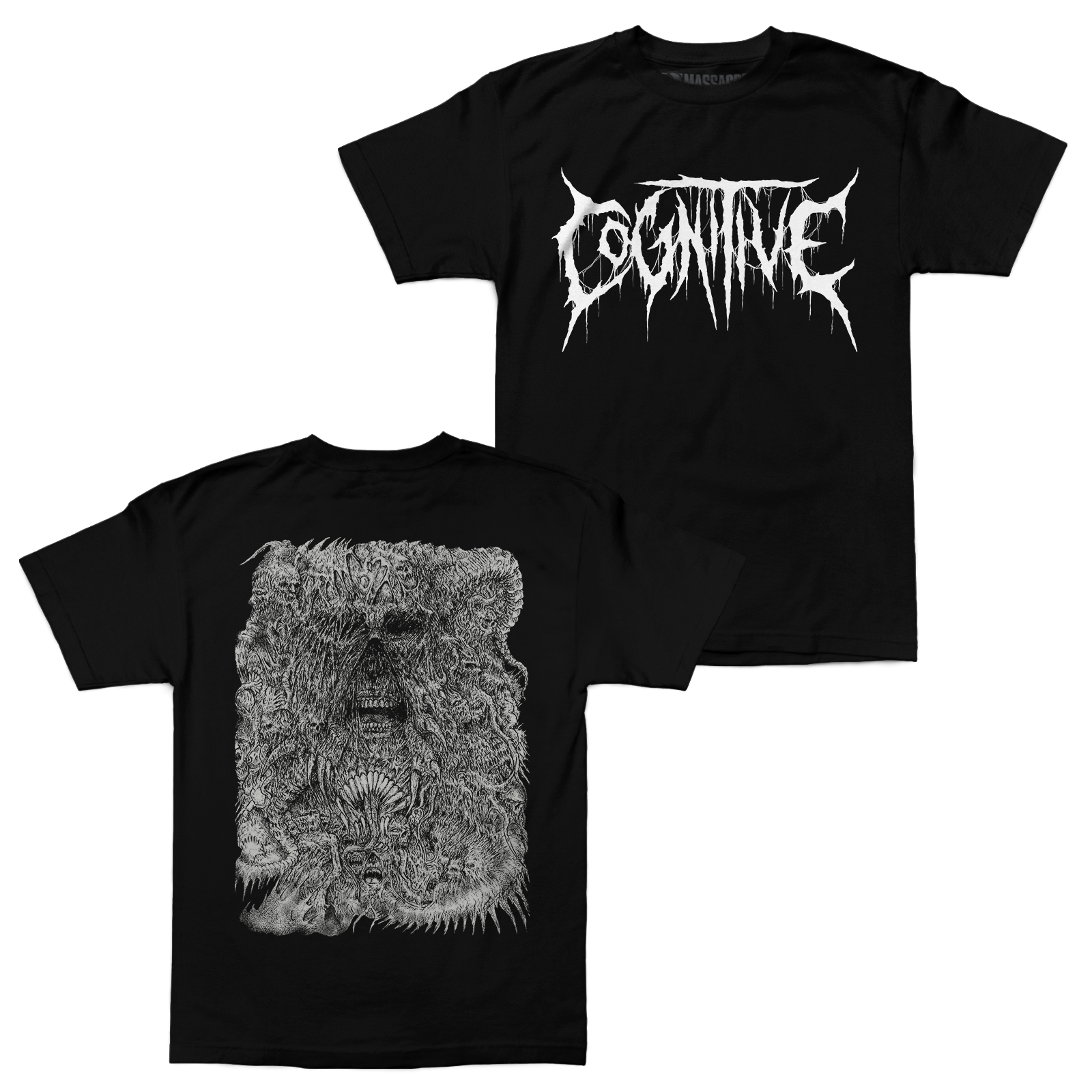 Buy – Cognitive "Skull Razor" Shirt – Metal Band & Music Merch – Massacre Merch