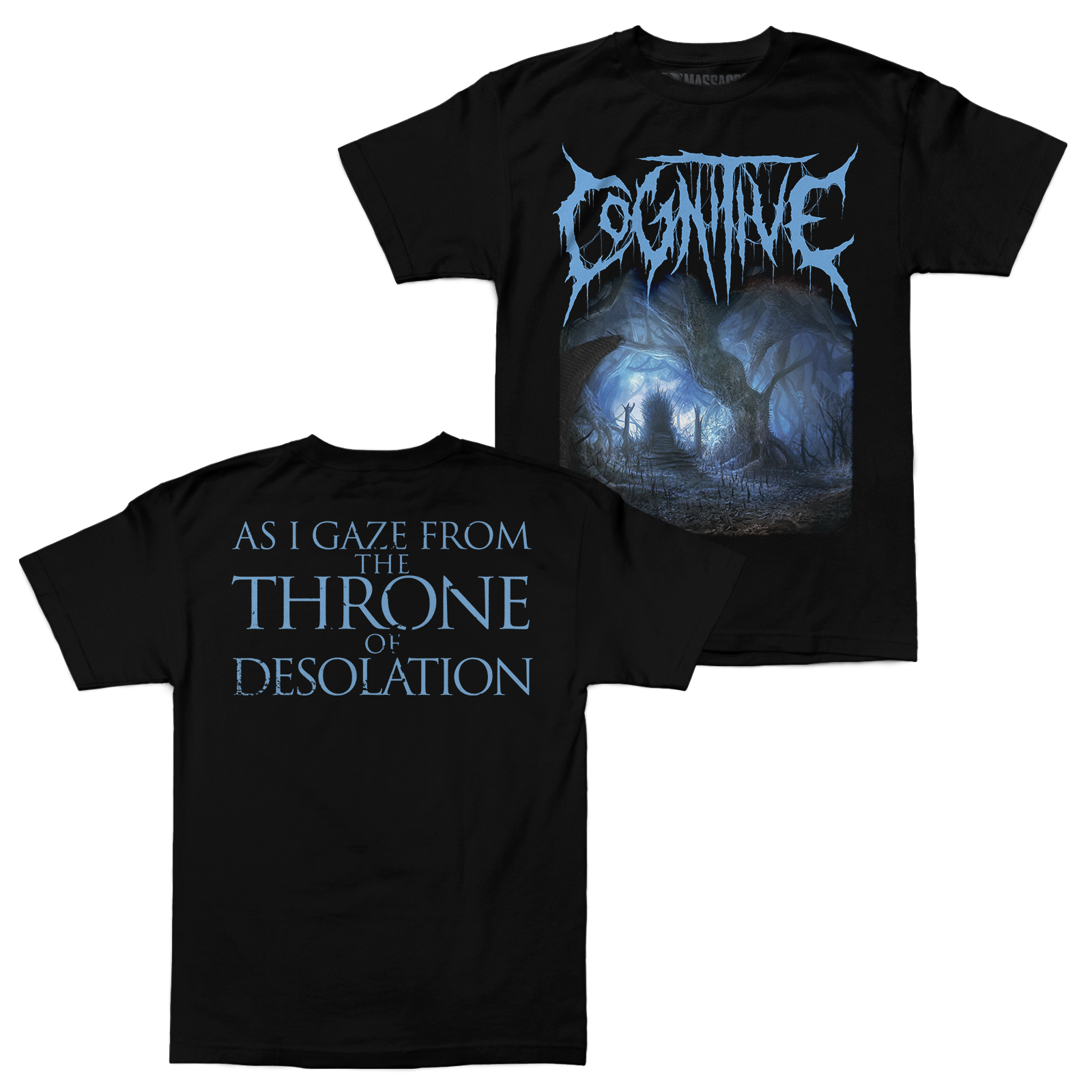 Buy – Cognitive "Throne Of Desolation" Shirt – Metal Band & Music Merch – Massacre Merch