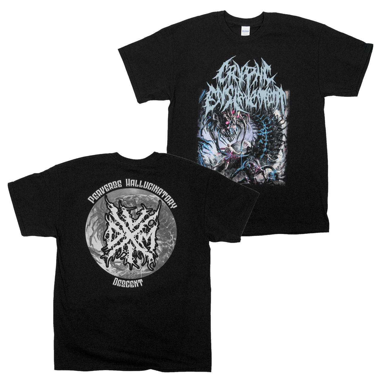 Buy – Cryptic Enslavement "Perverse Hallucinatory Descent" Shirt – Metal Band & Music Merch – Massacre Merch