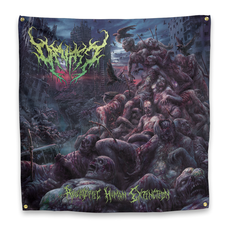 Buy – Devast "Apocalyptic Human Extinction" Flag – Metal Band & Music Merch – Massacre Merch