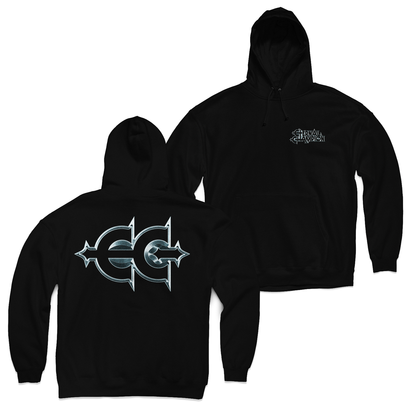 Buy – Eternal Champion "Metallic Logo" Hoodie – Metal Band & Music Merch – Massacre Merch