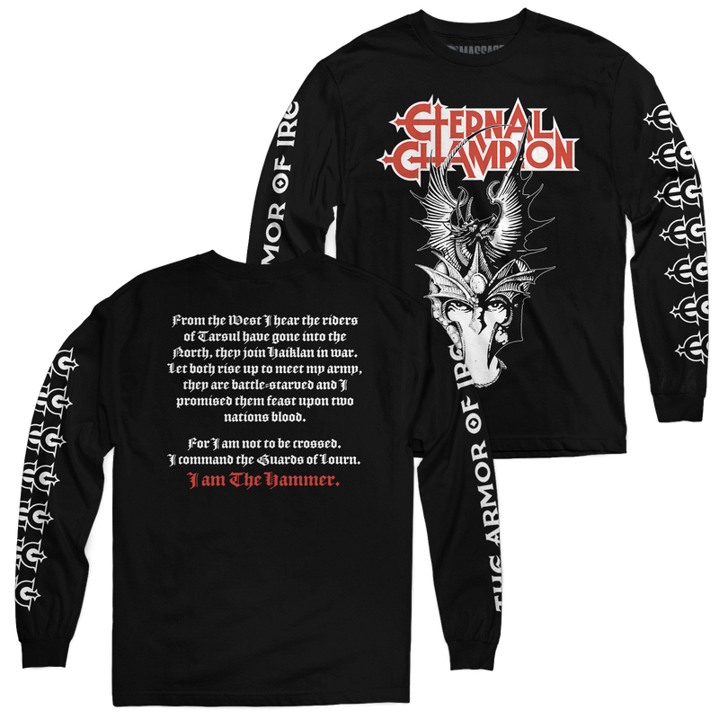 Buy – Eternal Champion "I Am The Hammer" Long Sleeve – Metal Band & Music Merch – Massacre Merch