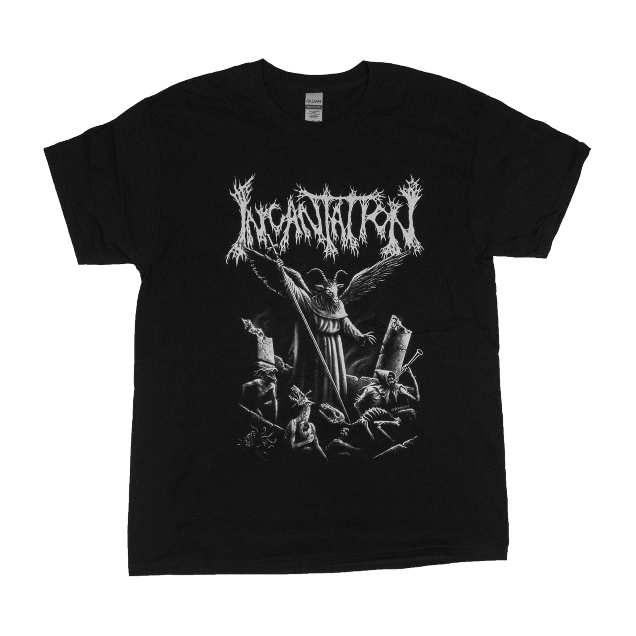 Buy – Incantation "Upon the Throne of Apocalypse Reissue" Shirt – Metal Band & Music Merch – Massacre Merch