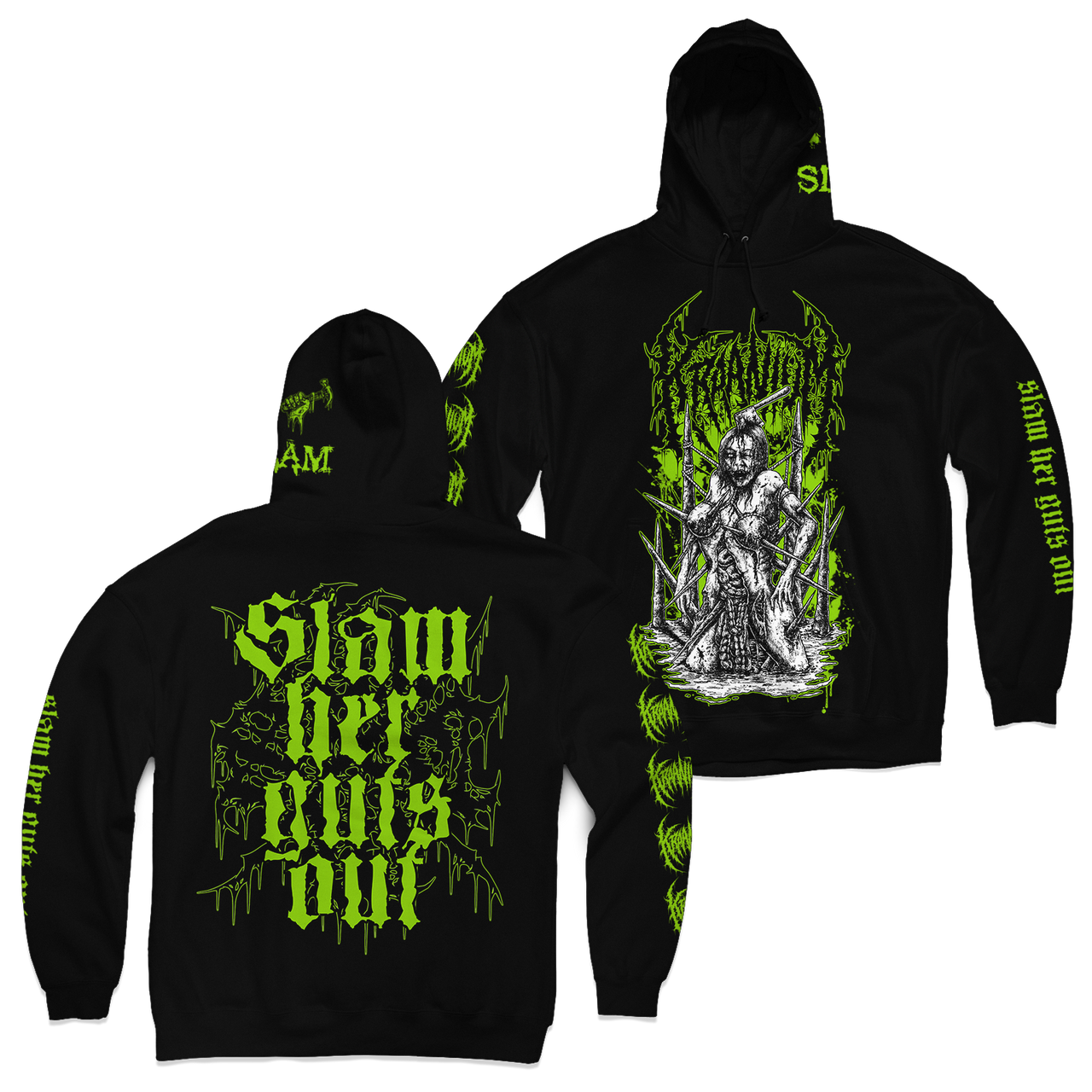 Buy – Kraanium "Slam" Hoodie – Metal Band & Music Merch – Massacre Merch