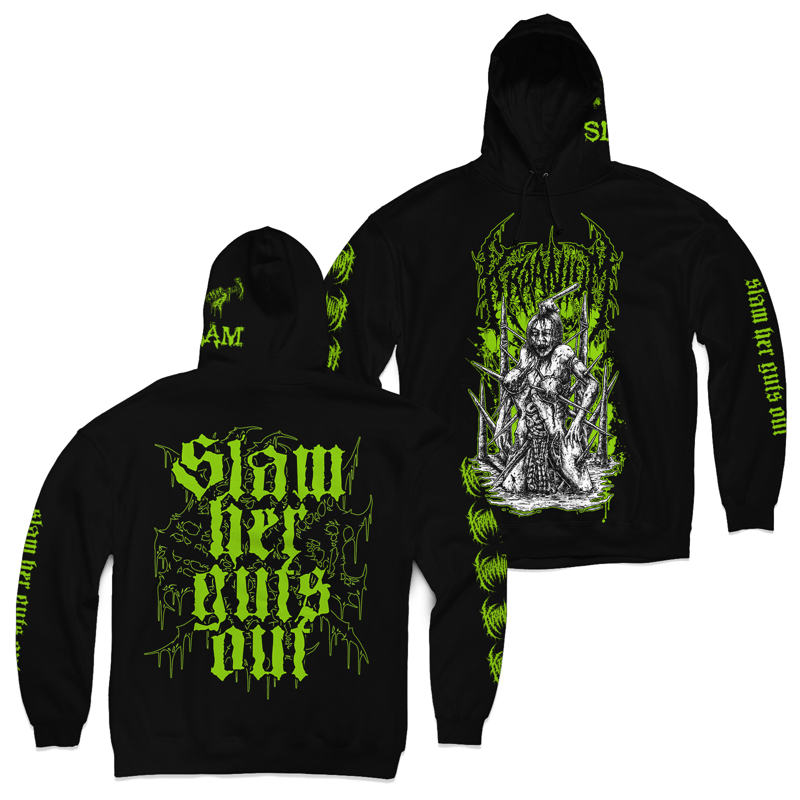 Buy – Kraanium "Slam" Hoodie – Metal Band & Music Merch – Massacre Merch