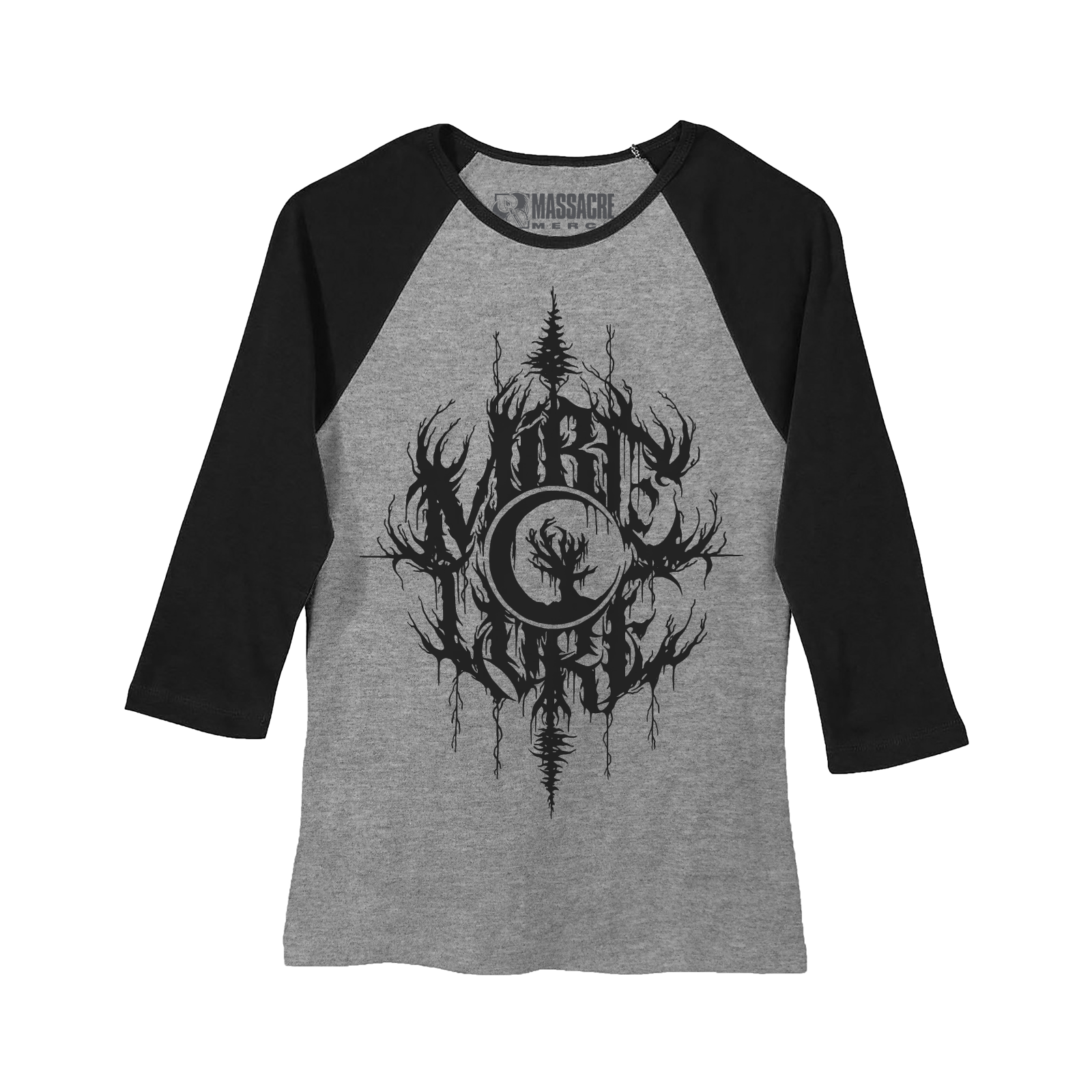 Buy – Mire Lore "Tree Logo" Ladies Raglan – Metal Band & Music Merch – Massacre Merch