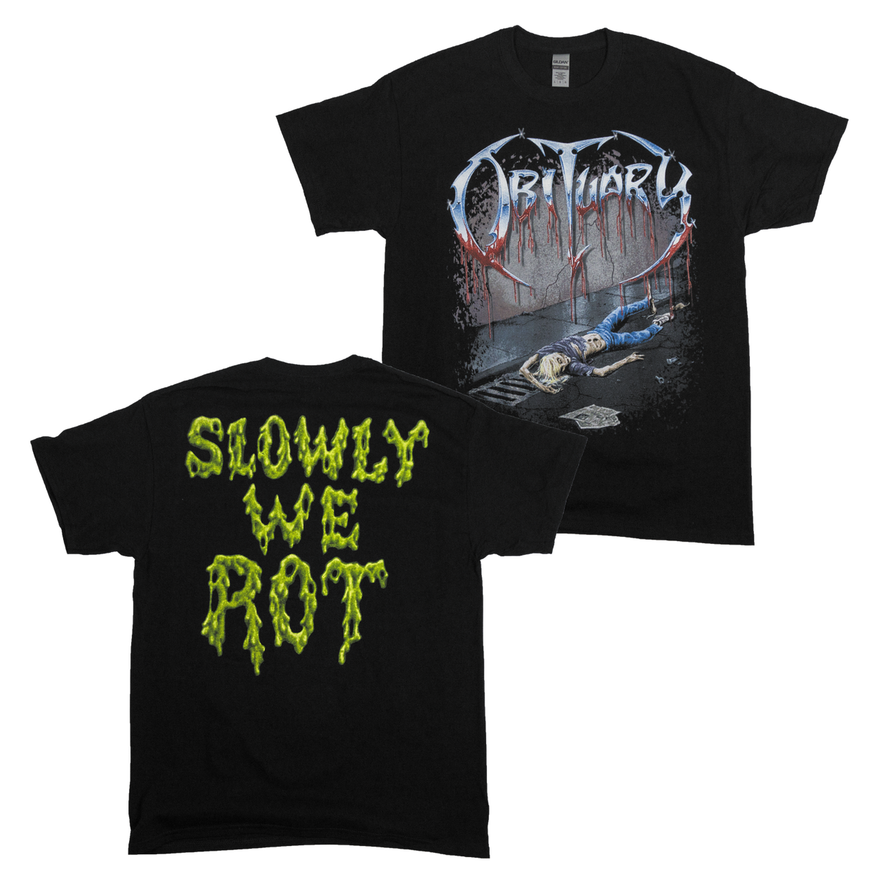 Buy – Obituary "Slowly We Rot" Shirt – Metal Band & Music Merch – Massacre Merch