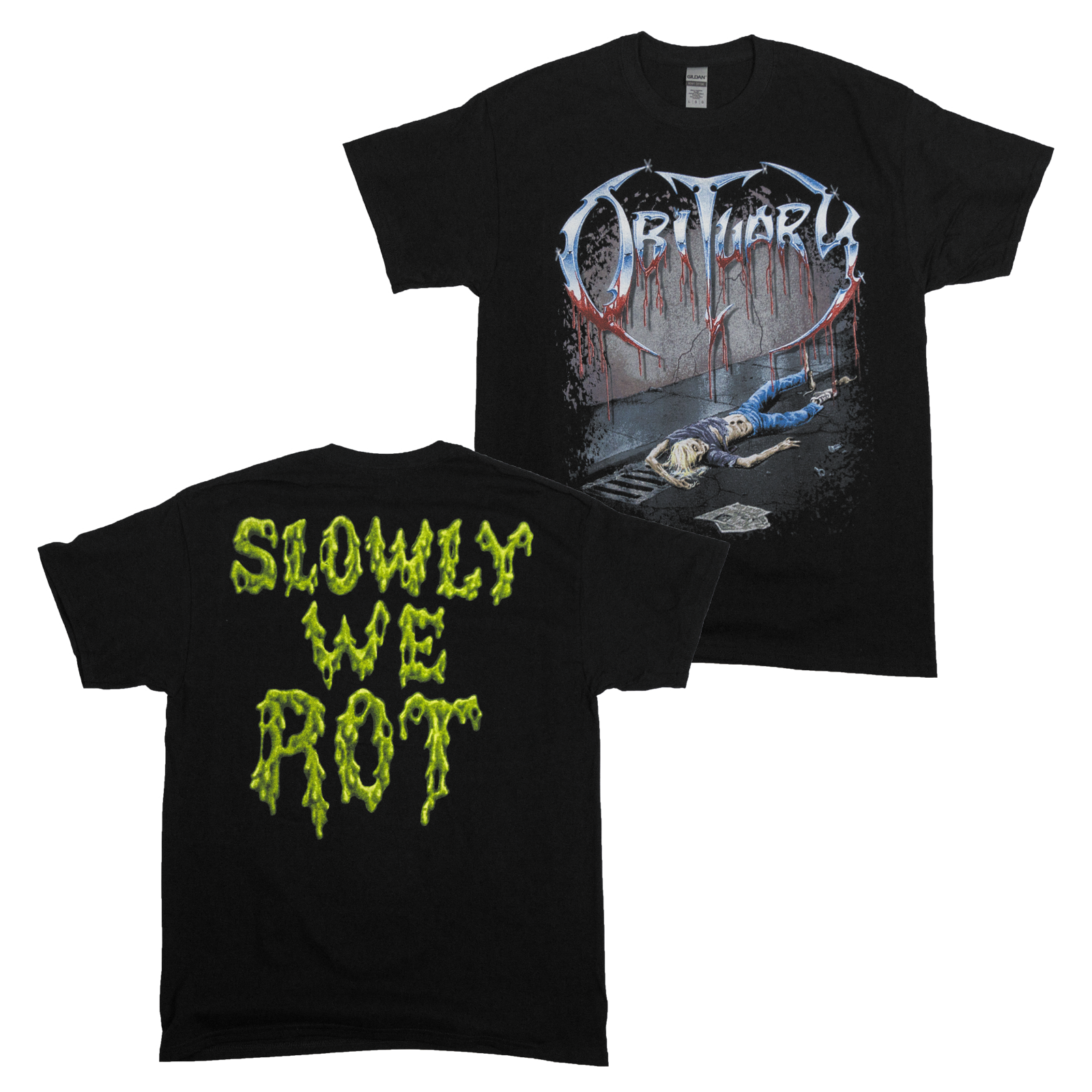 Buy – Obituary "Slowly We Rot" Shirt – Metal Band & Music Merch – Massacre Merch