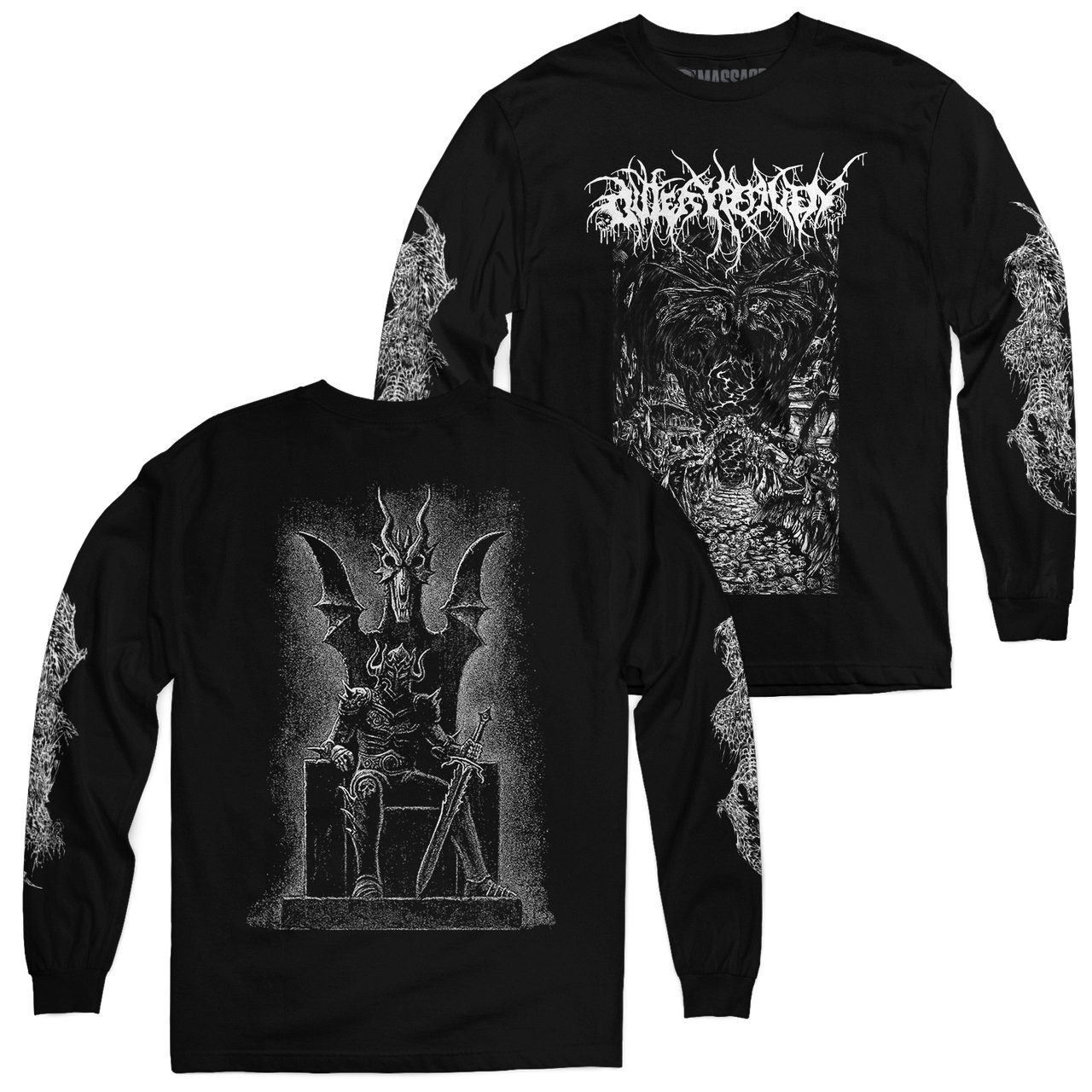 Buy – Outer Heaven "Into Hellfire" Long Sleeve – Metal Band & Music Merch – Massacre Merch