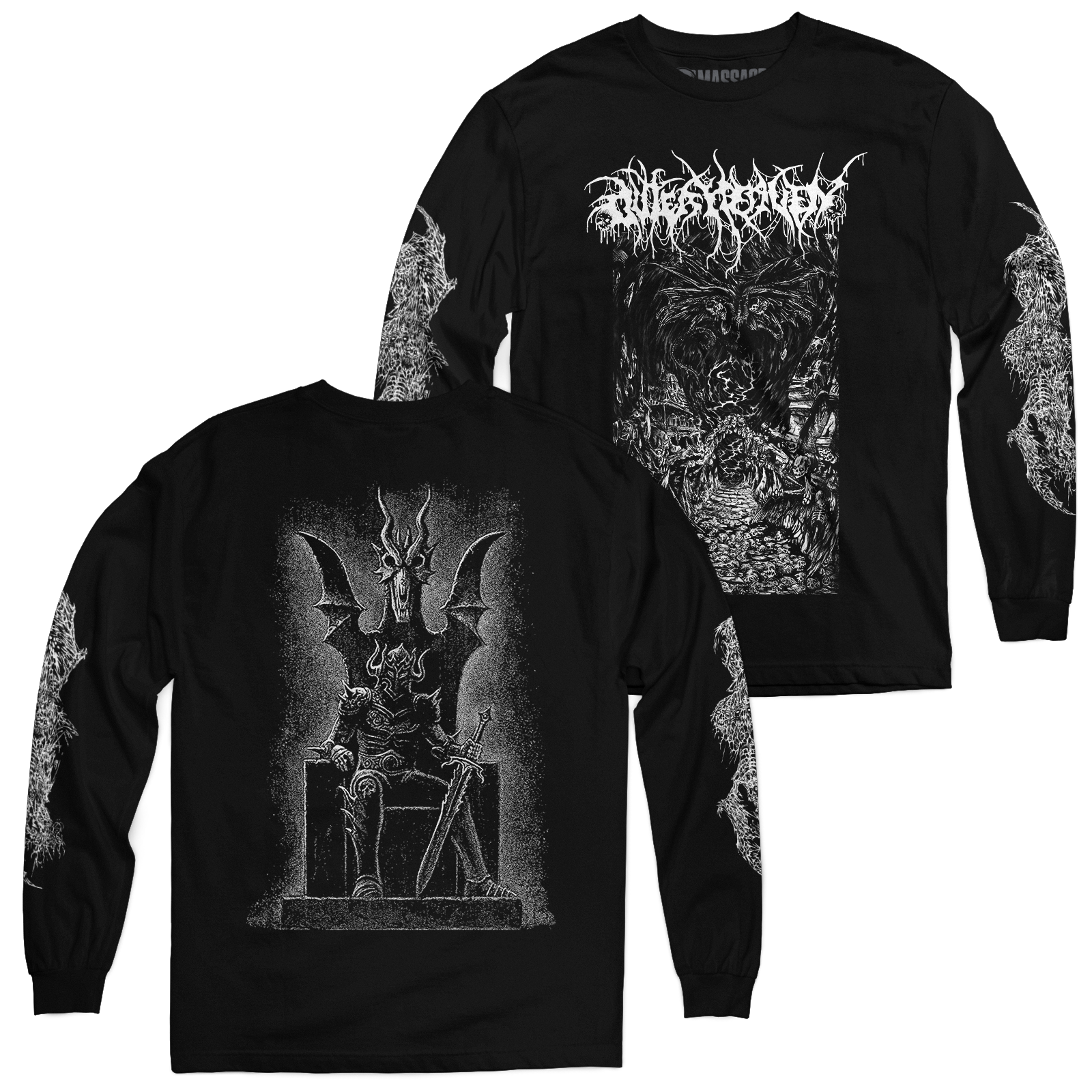 Buy – Outer Heaven "Into Hellfire" Long Sleeve – Metal Band & Music Merch – Massacre Merch