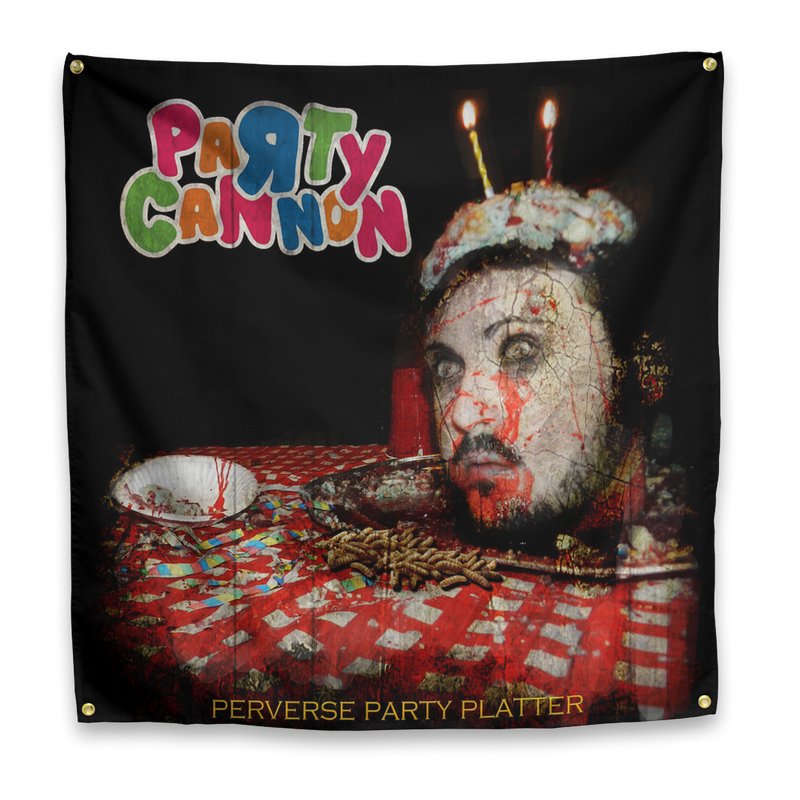 Buy – Party Cannon "Perverse Party Platters" Flag – Metal Band & Music Merch – Massacre Merch