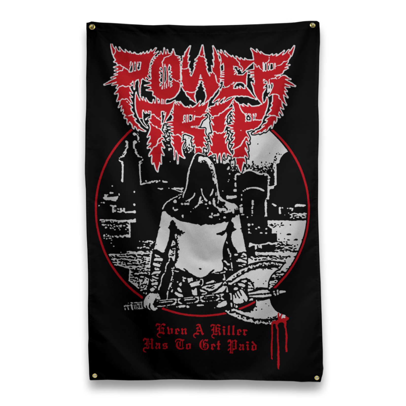 Buy – Power Trip "Even A Killer" Flag – Metal Band & Music Merch – Massacre Merch