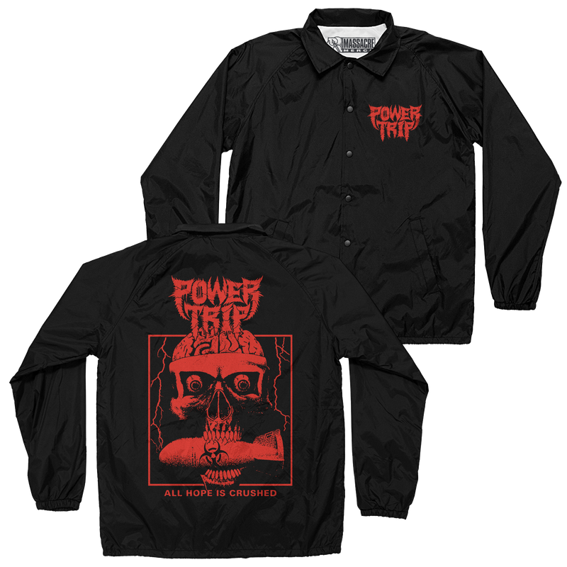 Buy – Power Trip "Hope Is Crushed" Coaches Jacket – Metal Band & Music Merch – Massacre Merch