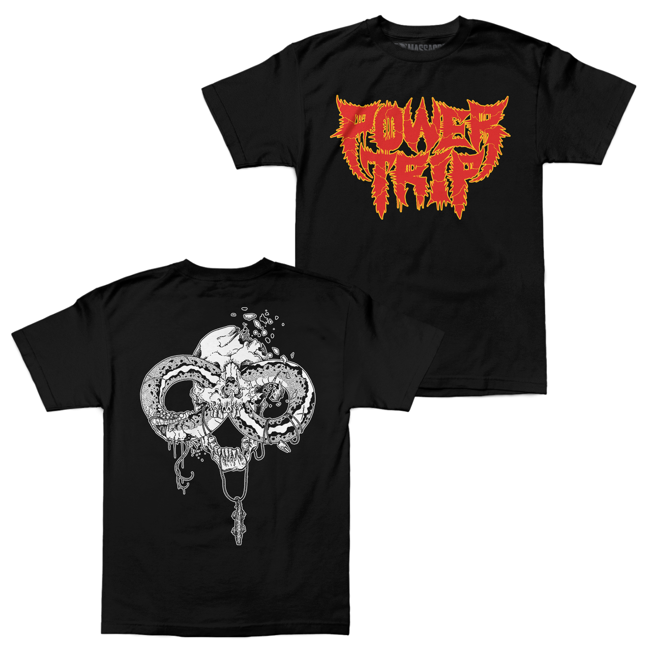 Buy – Power Trip "Spikey Snake" Shirt – Metal Band & Music Merch – Massacre Merch