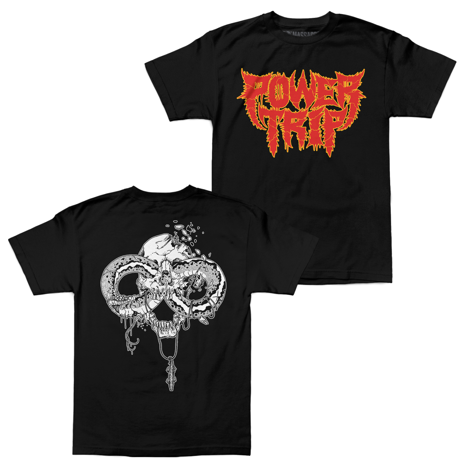 Buy – Power Trip "Spikey Snake" Shirt – Metal Band & Music Merch – Massacre Merch