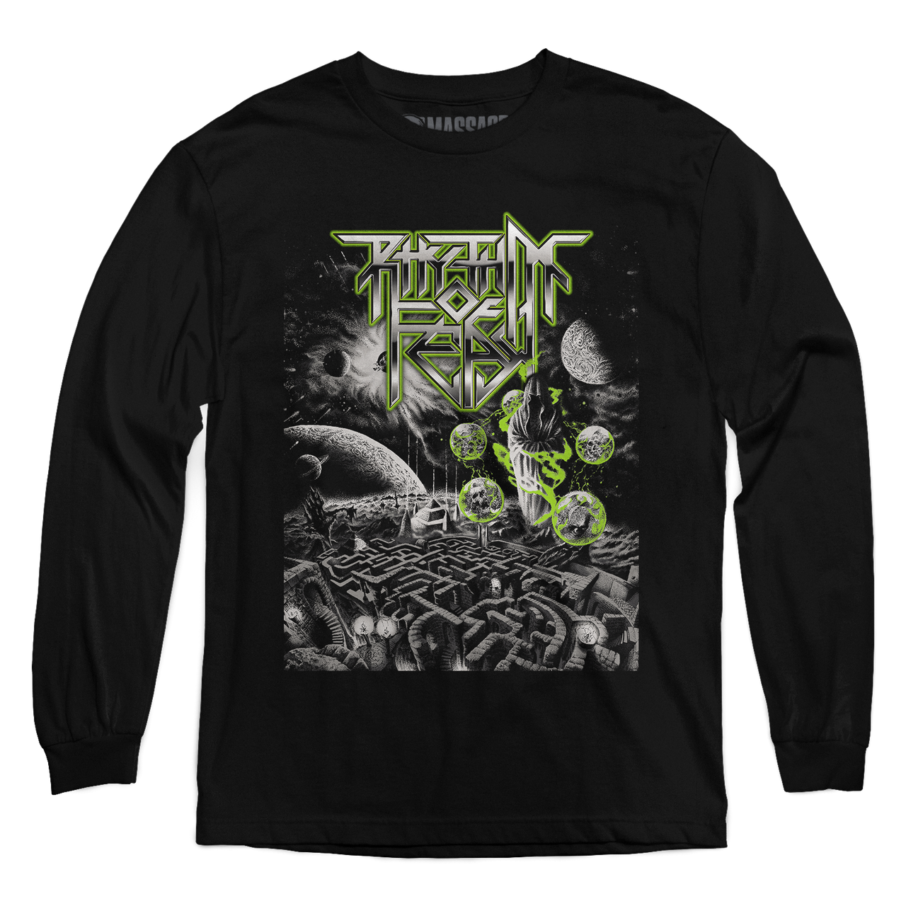 Buy – Rhythm Of Fear "Maze Of Confusion" Long Sleeve – Metal Band & Music Merch – Massacre Merch