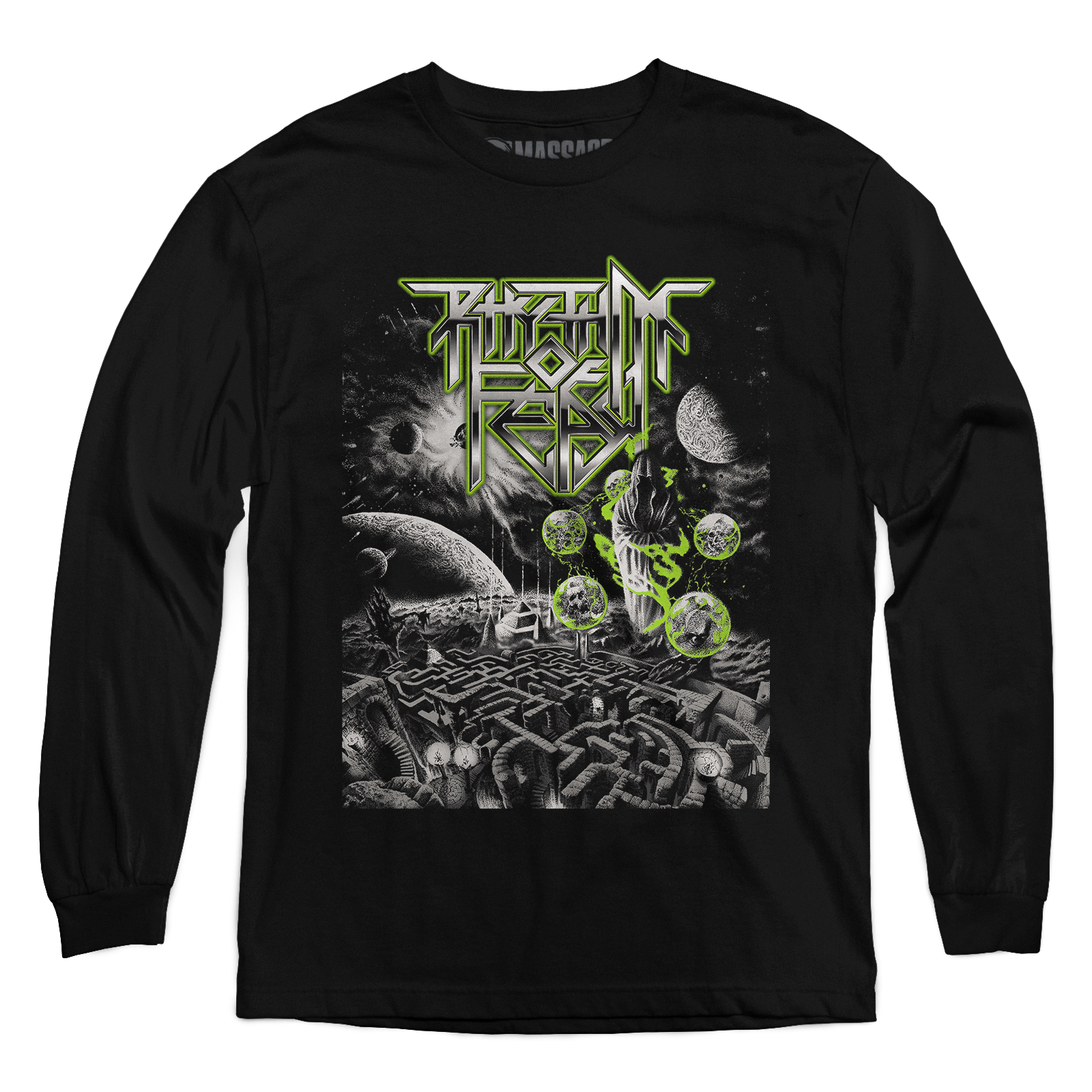 Buy – Rhythm Of Fear "Maze Of Confusion" Long Sleeve – Metal Band & Music Merch – Massacre Merch