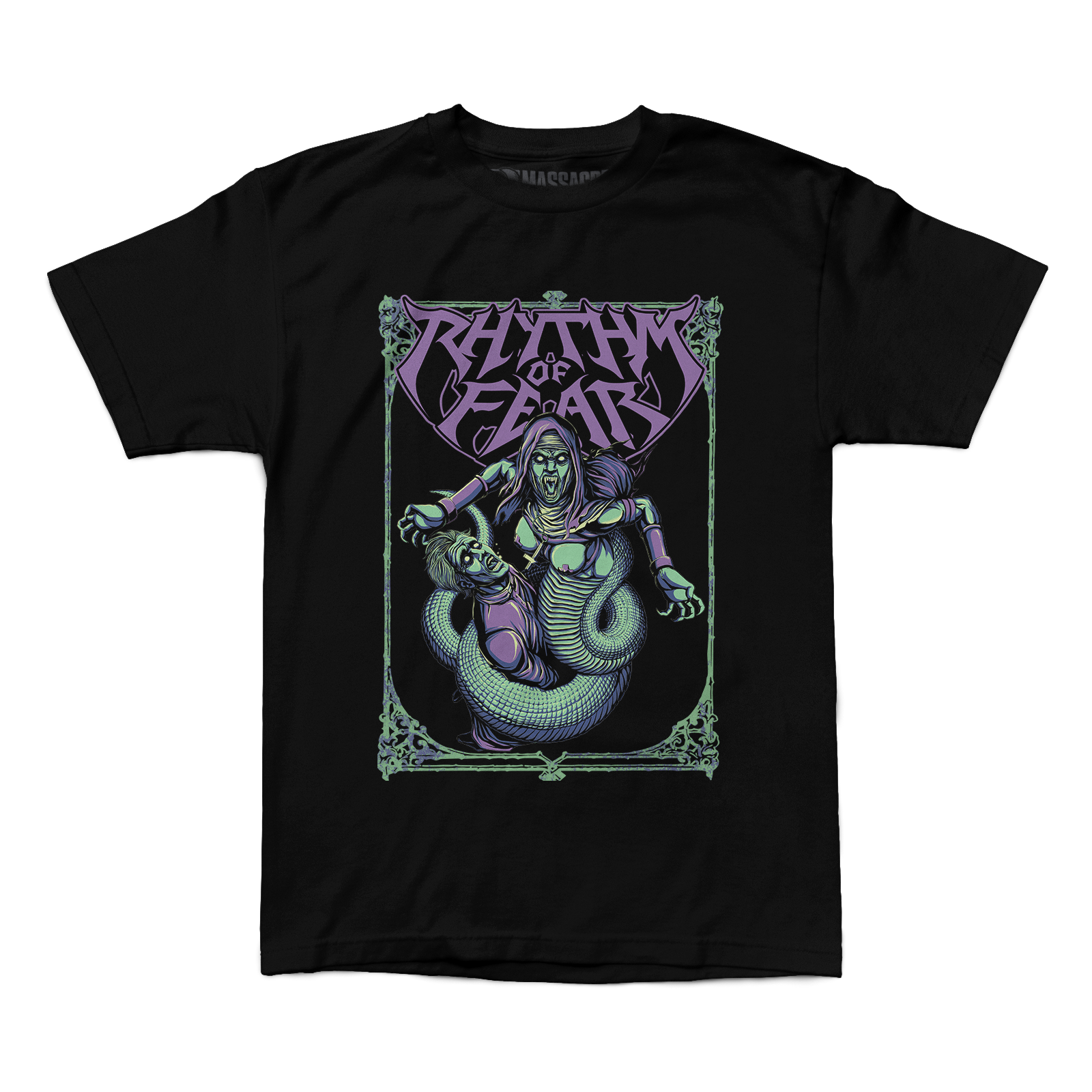 Buy – Rhythm Of Fear "Snake" Shirt – Metal Band & Music Merch – Massacre Merch