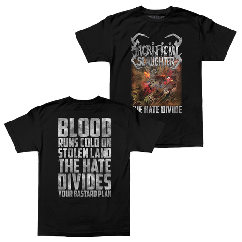 Buy – Sacrificial Slaughter "The Hate Divide" Shirt – Metal Band & Music Merch – Massacre Merch