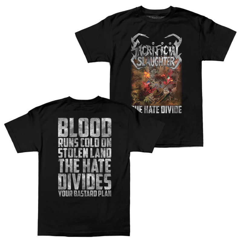 Buy – Sacrificial Slaughter "The Hate Divide" Shirt – Metal Band & Music Merch – Massacre Merch