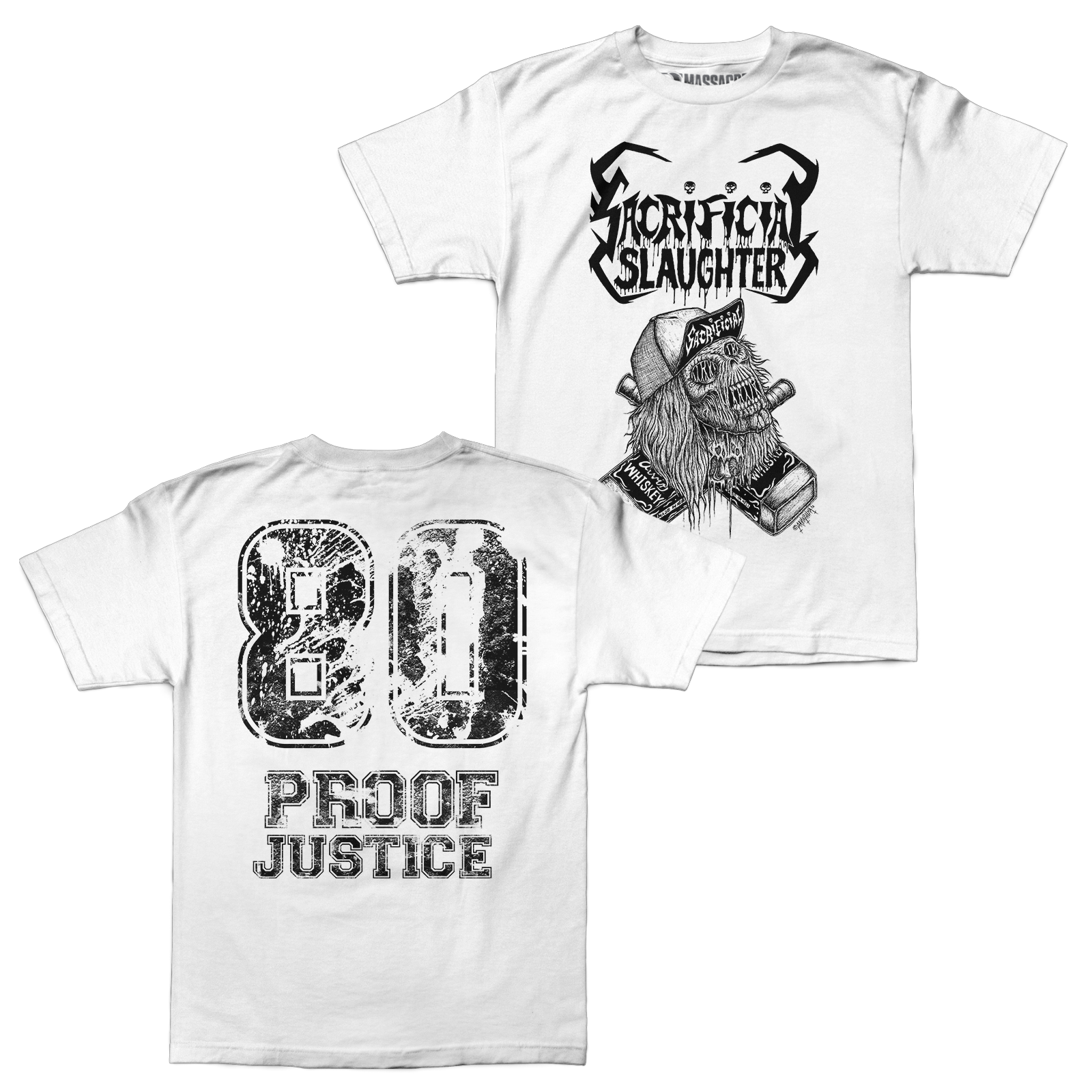 Buy – Sacrificial Slaughter "Whiskey" Shirt – Metal Band & Music Merch – Massacre Merch