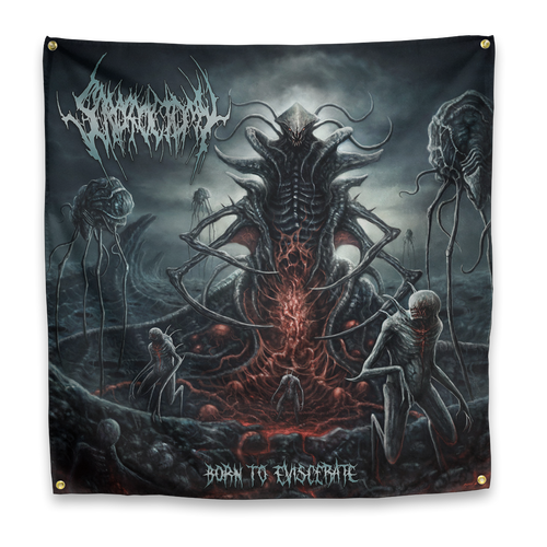 Buy – Scrotoctomy "Born To Eviscerate" Flag – Metal Band & Music Merch – Massacre Merch