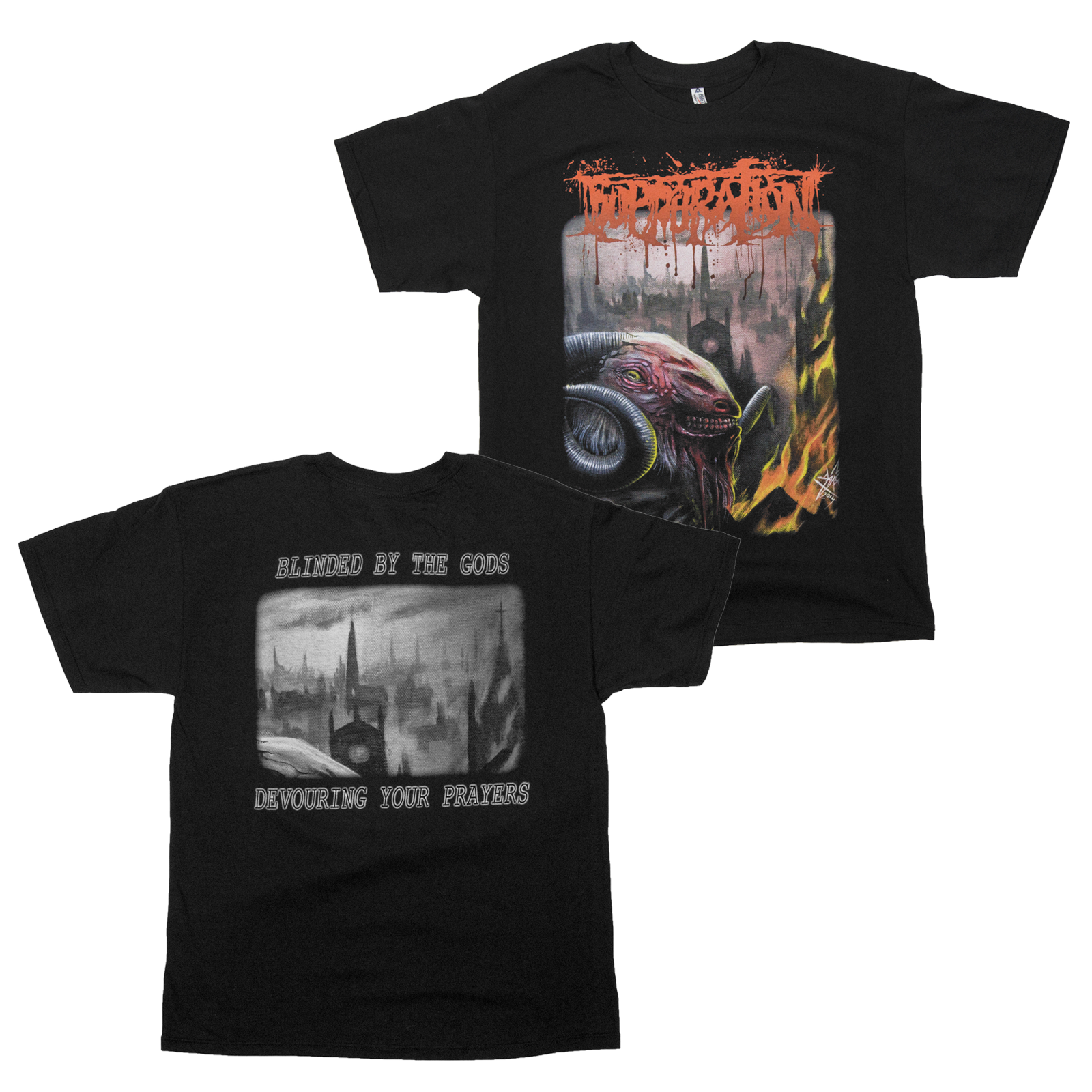 Buy – Suppuration "Devouring Your Prayers" Shirt – Metal Band & Music Merch – Massacre Merch