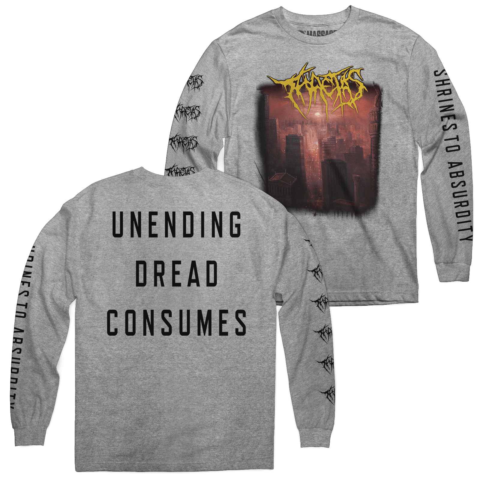 Buy – Thaetas "Unending Dread" Long Sleeve – Metal Band & Music Merch – Massacre Merch