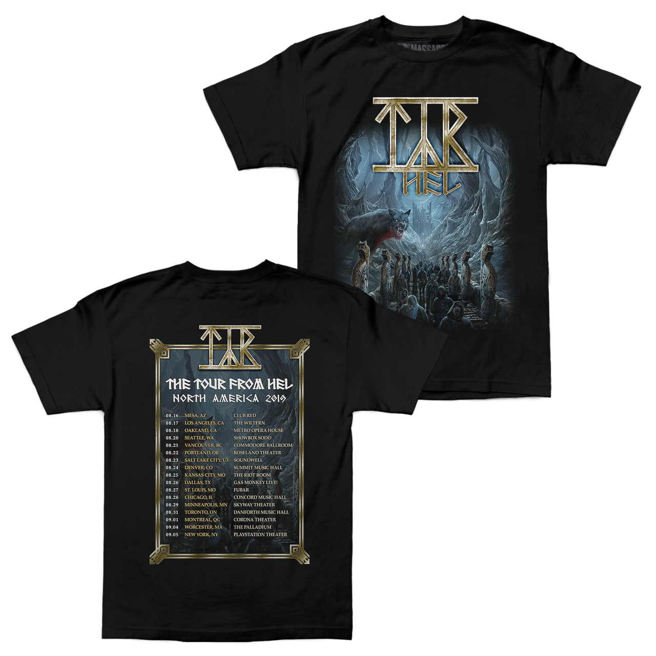 Buy – TYR "Tour" Shirt – Metal Band & Music Merch – Massacre Merch