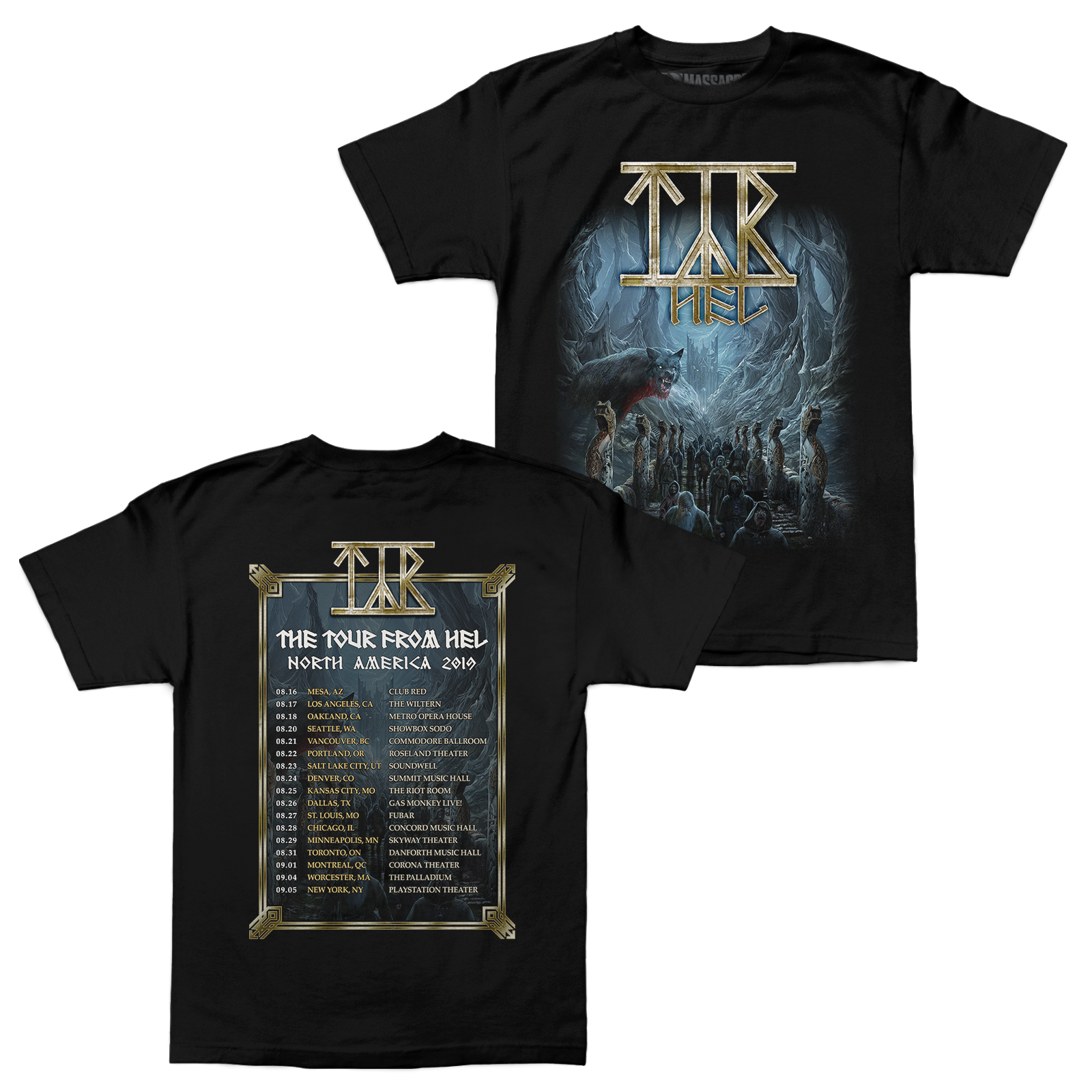 Buy – TYR "Tour" Shirt – Metal Band & Music Merch – Massacre Merch