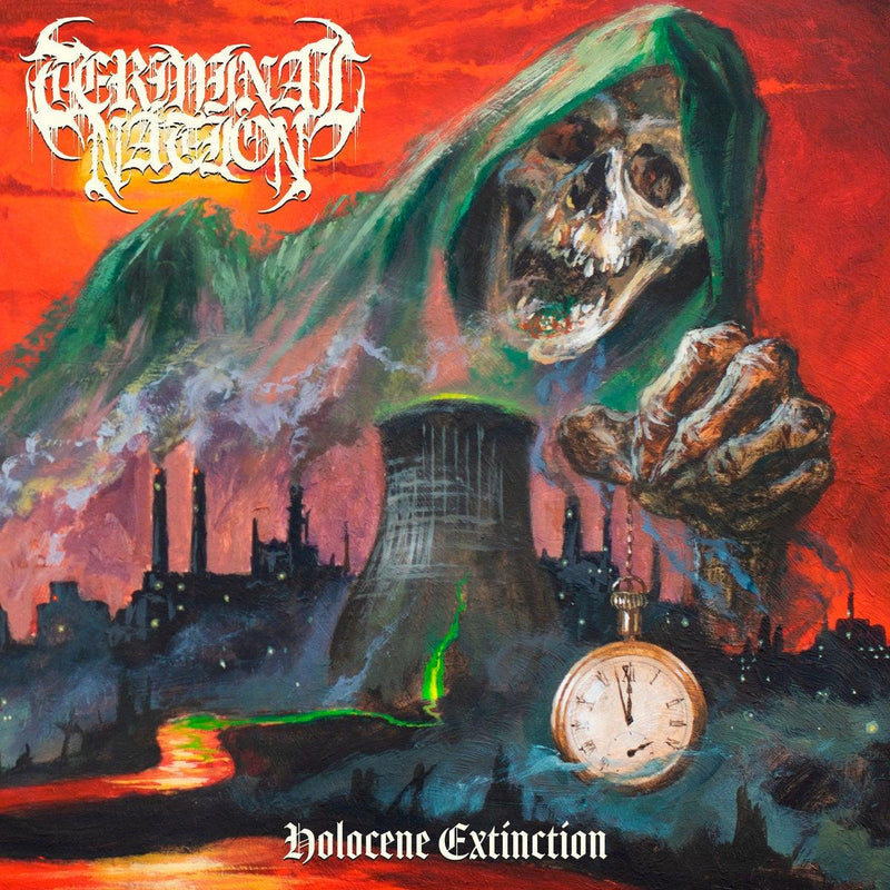 Buy – Terminal Nation "Holocene Extinction" 12" – Metal Band & Music Merch – Massacre Merch