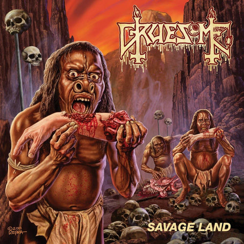 Buy – Gruesome "Savage Land" 12" – Metal Band & Music Merch – Massacre Merch